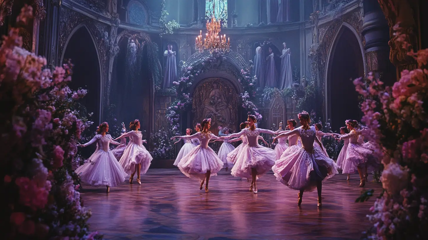 wedding celebration in Act III of The Sleeping Beauty ballet