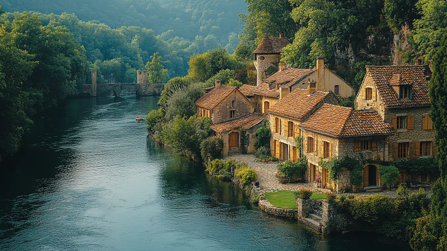 A picturesque filming location in France for the movie