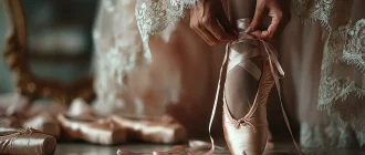 How to tie pointe shoes