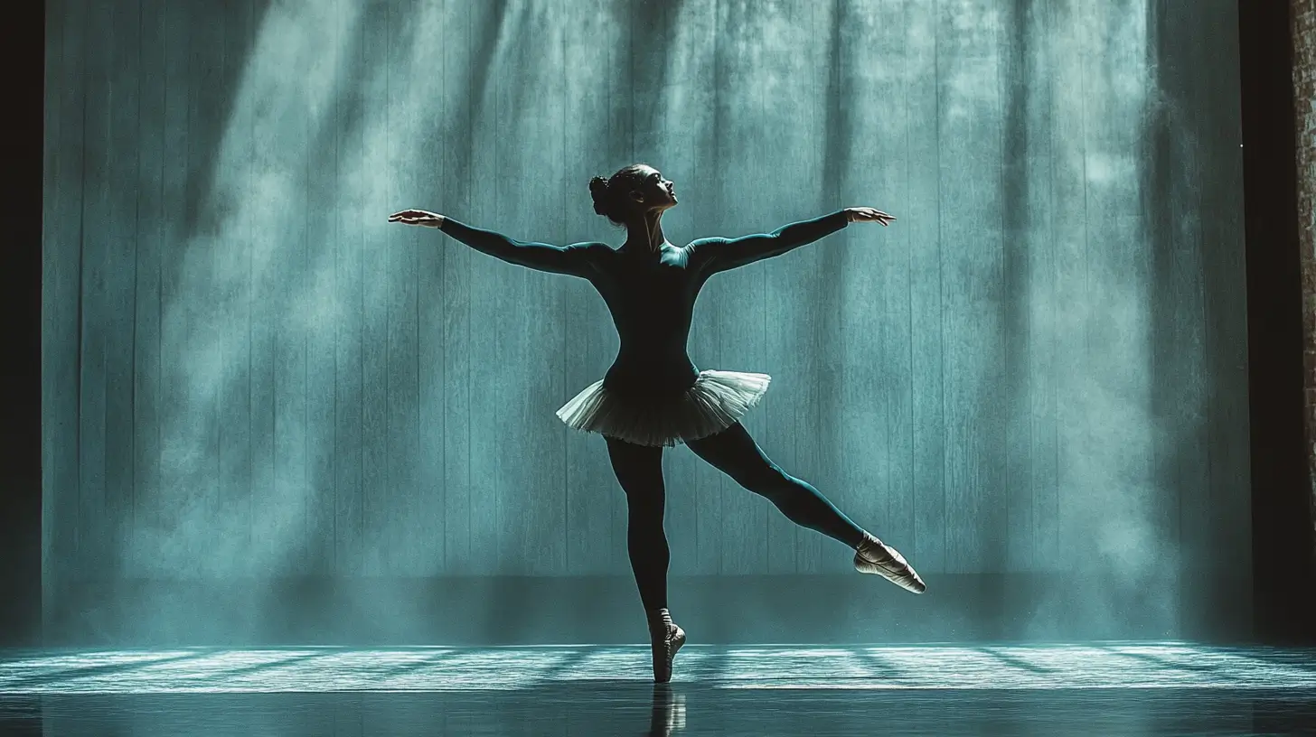 ballet dancer performing a dégagé